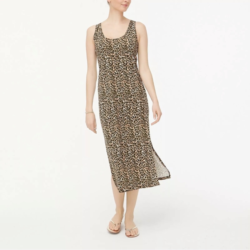 J. Crew | cotton leopard dress | NWT